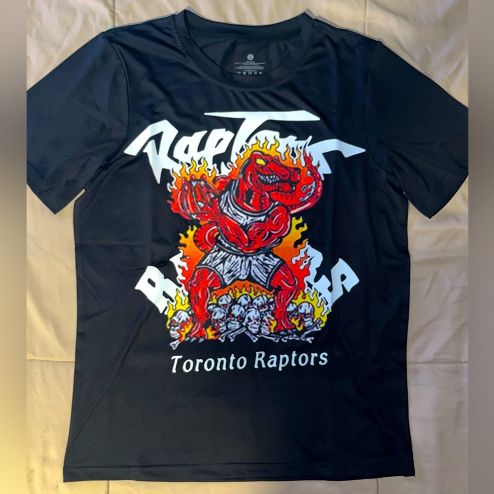 Men’s Small Black Short Sleeve Toronto Raptors NBA Graphic Dri-FIT T-Shirt